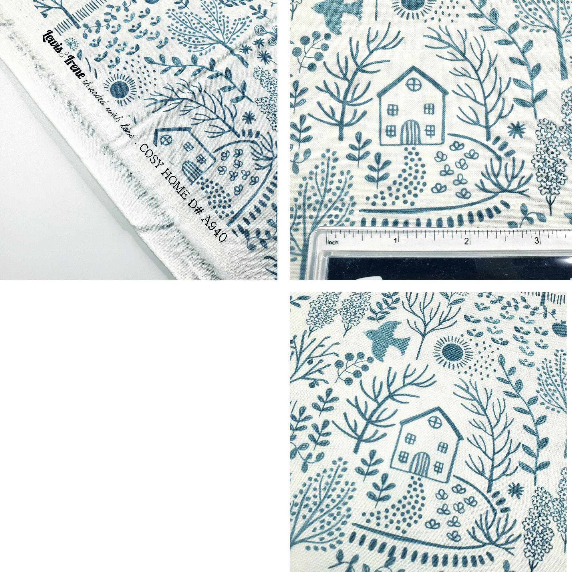 lewis & irene, cottagecore fabric, cosy home, patchwork cheater, whimsy cottage fabric, patchwork panels, easy quilt panel