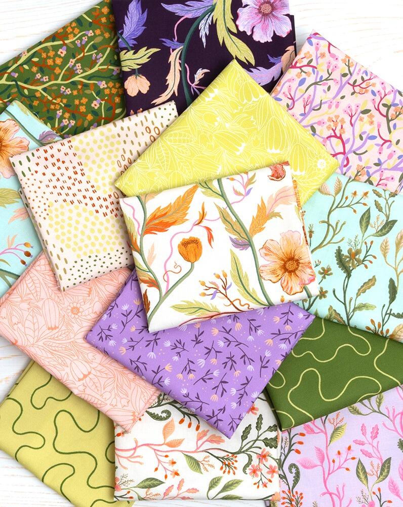 moda charm pack, Linn Warme, Floral Fontant, flower fabric, easy patchwork squares