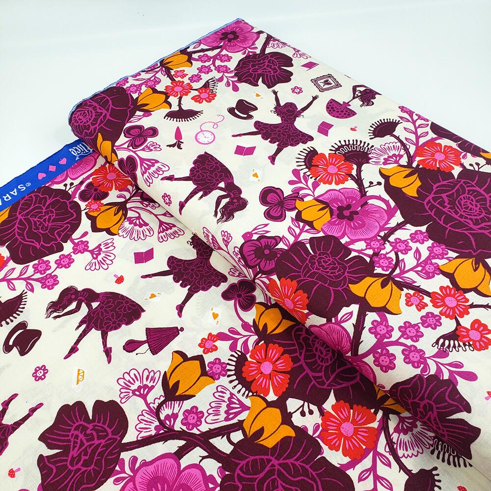 hello alice, ruby star society, alice watts, alice in wonderland, cheshire cat, mad hatter, alice fabric,