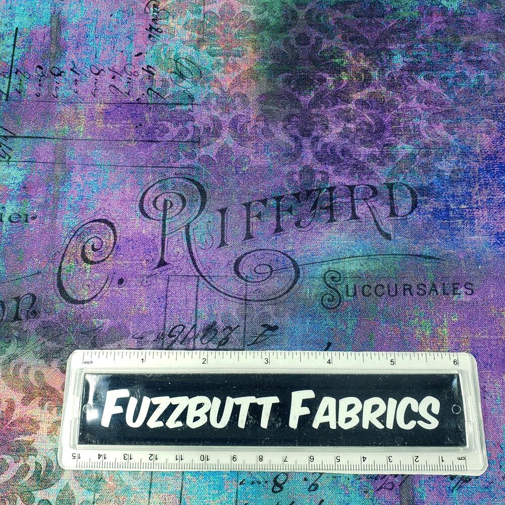 Junk journal & slow stitch fabric - Tim Holtz - Abandoned Rue le Peltier PWTH142