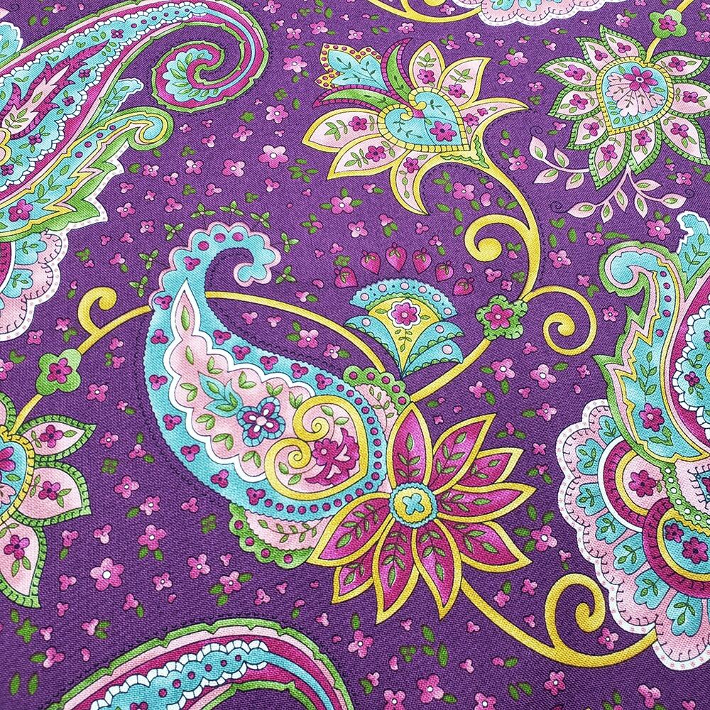 Moda Chelsea Garden, floral fabric, cottagecore, roses, cotton, easy quilting, paisley, vintage florals