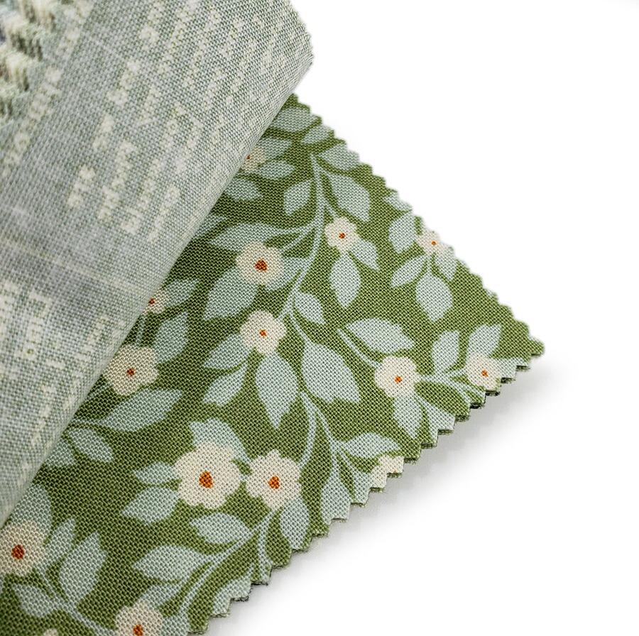 louisa may alcott fabric, rose in bloom, true love, floral fabric squares, moda charm pack, lella boutique, patchwork squares