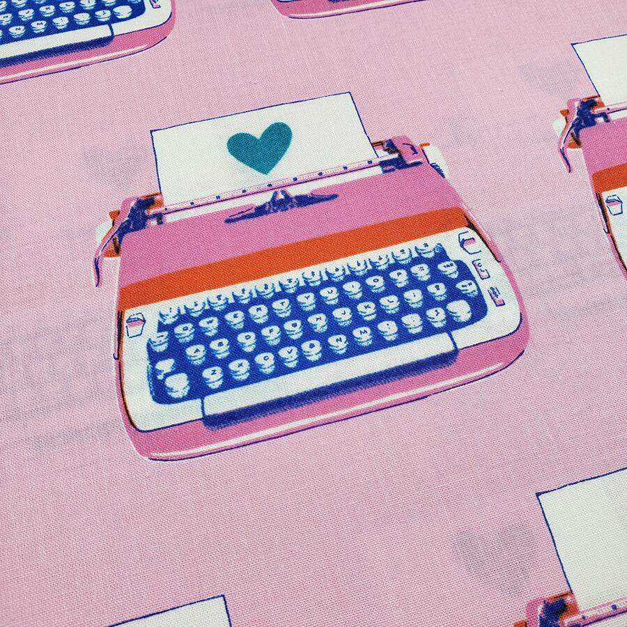 Ruby Star Society typewriters fabric, best day ever
