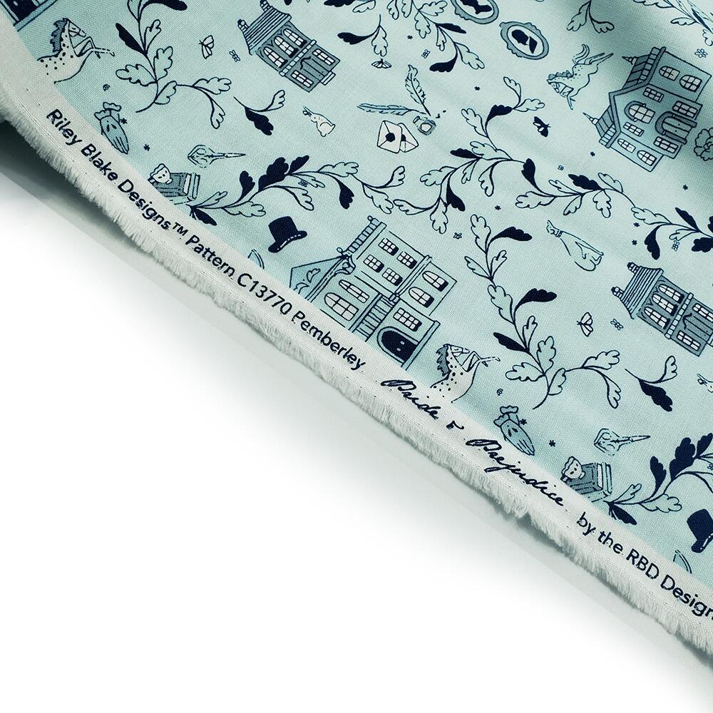 Riley Blake Jane Austen Pemberley fabric,Pemberley design quilting cotton,Jane Austen themed fabric,classic literature fabric Riley Blake,Regency era quilting fabric,premium cotton fabric Pemberley prints,Jane Austen fan fabric,quilting fabric for literary projects
