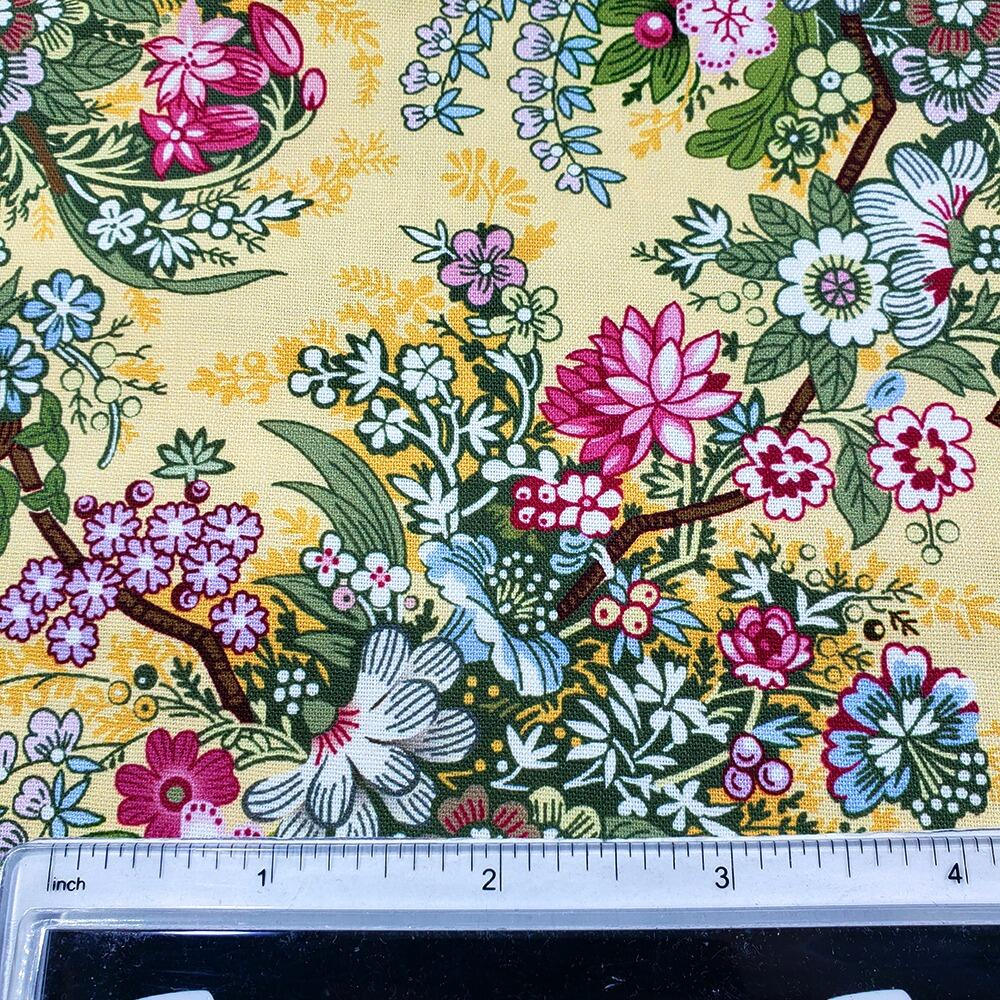 Pressed for time fabric, V&A museum fabric, craft cotton company, V&A fabric, vintage floral fabrics