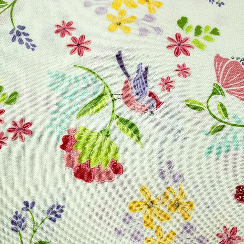 fake patchwork print, cheater print, riley blake, cherry guidry, summer's in town, easy patchwork fabric, florals