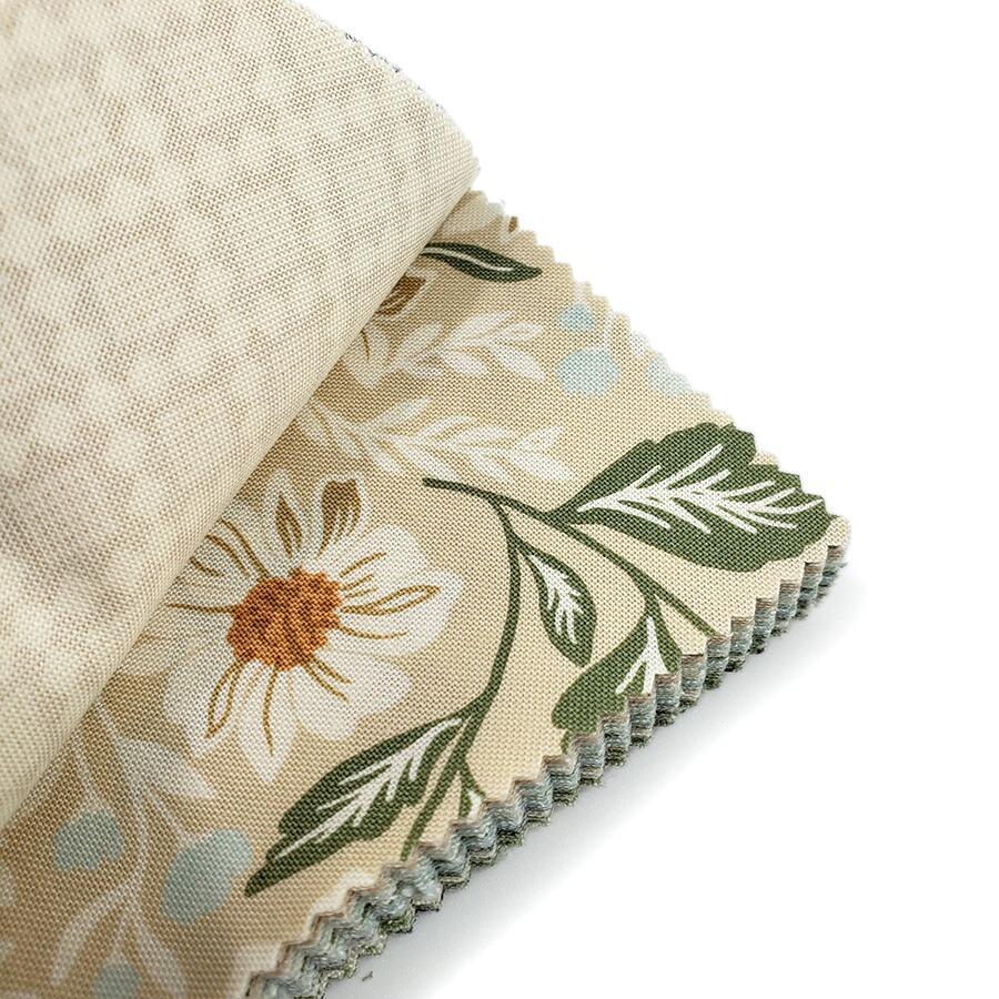 louisa may alcott fabric, rose in bloom, true love, floral fabric squares, moda charm pack, lella boutique, patchwork squares