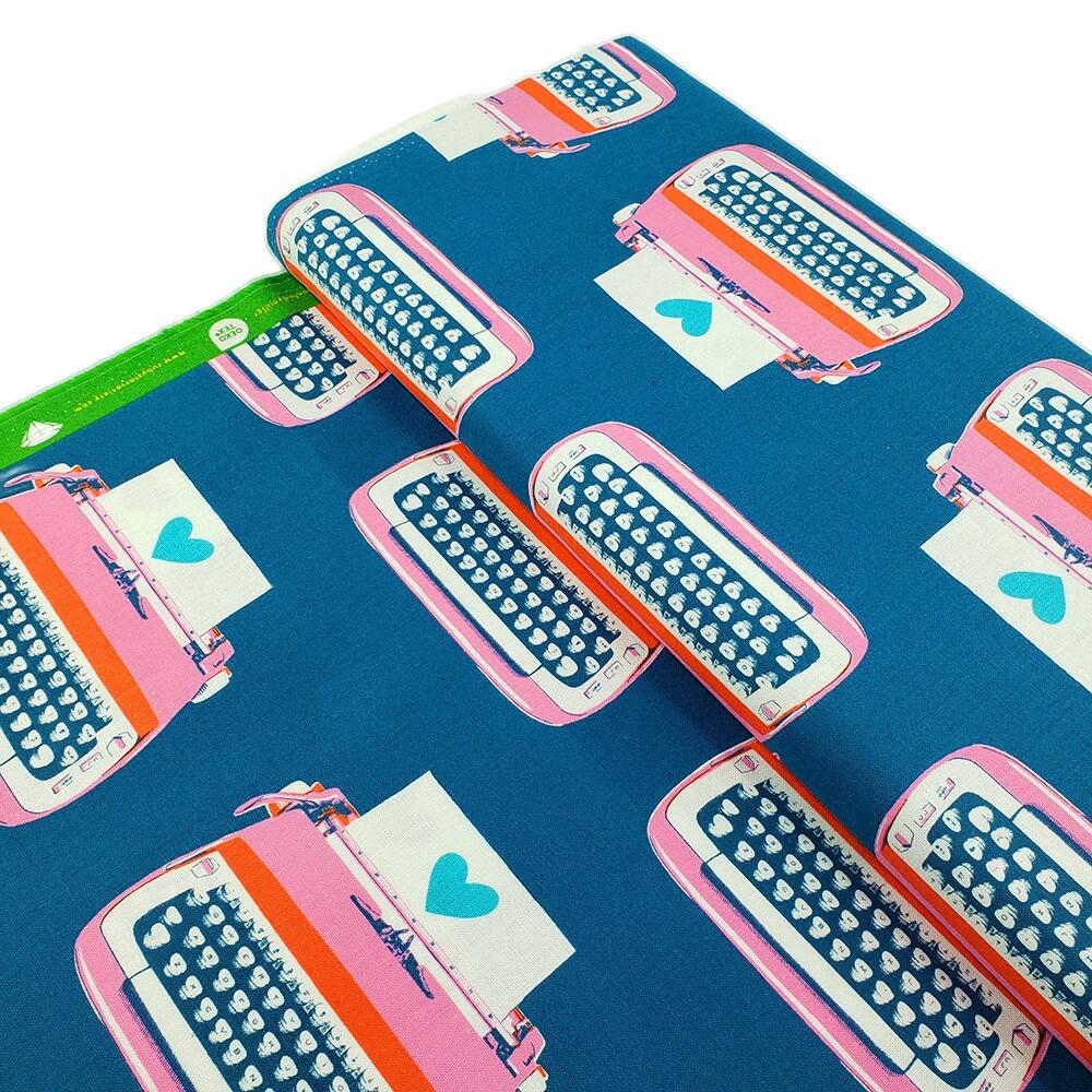 Ruby Star Society typewriters fabric, best day ever