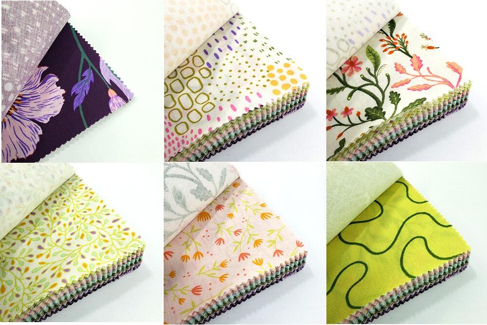moda charm pack, Linn Warme, Floral Fontant, flower fabric, easy patchwork squares