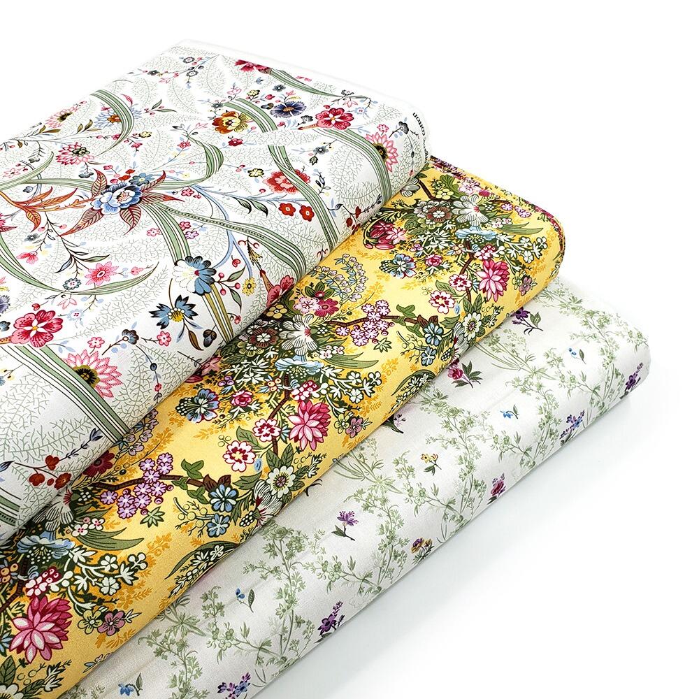 Pressed for time fabric, V&A museum fabric, craft cotton company, V&A fabric, vintage floral fabrics