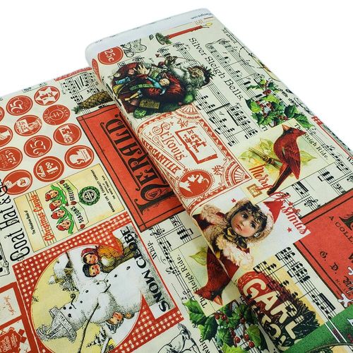 victorian christmas fabric, junk journal, slow stitch, vintage christmas stocking, j wecker frisch, riley blake, christmas fabric
