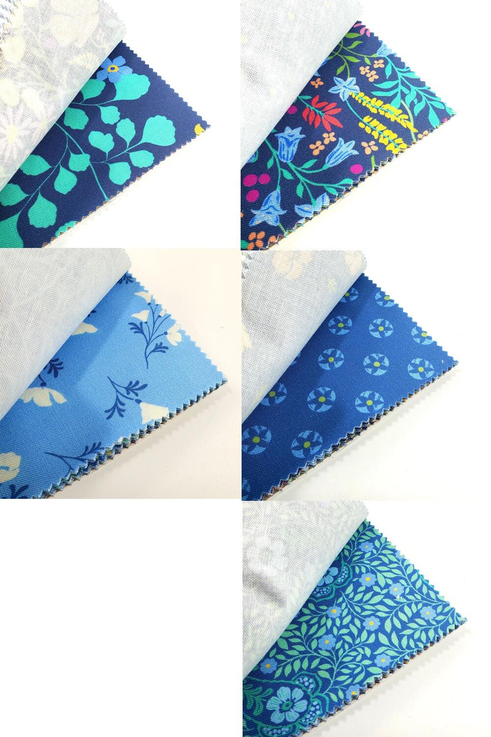 Moda, cannon beach, bright, floral fabric, floral, squares for patchwork, cotton, easy quilting, precut squares,charm pack, crystal manning fabric