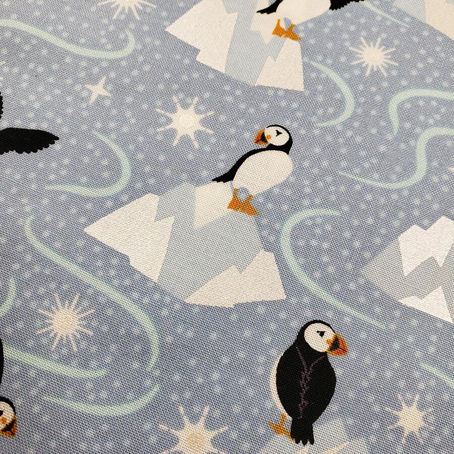 lewis irene, puffins, northern lights, sky dances, polar bears, seals, cotton fabric