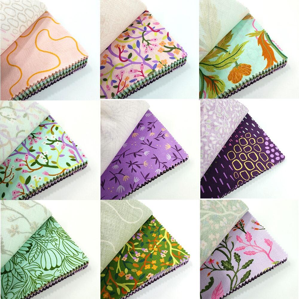 moda charm pack, Linn Warme, Floral Fontant, flower fabric, easy patchwork squares