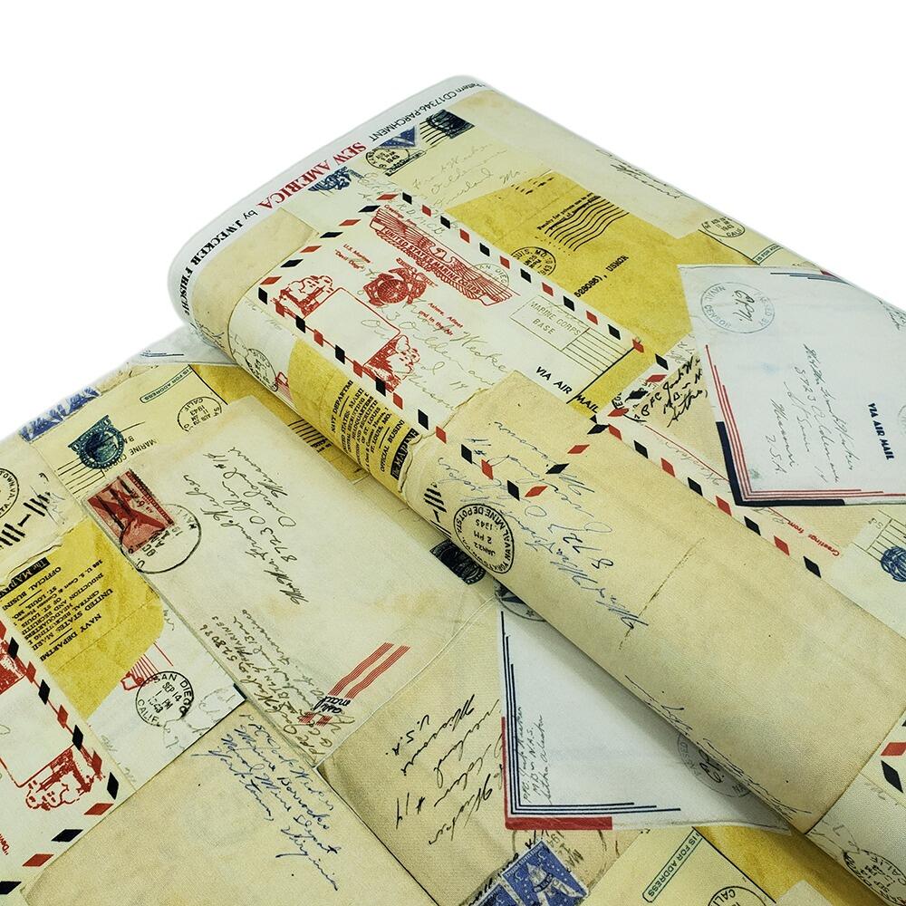 sew america, vintage letters, wartime letters, j wecker frisch,junk journal fabric, slow stitch, vintage style, old adverts, ephemera