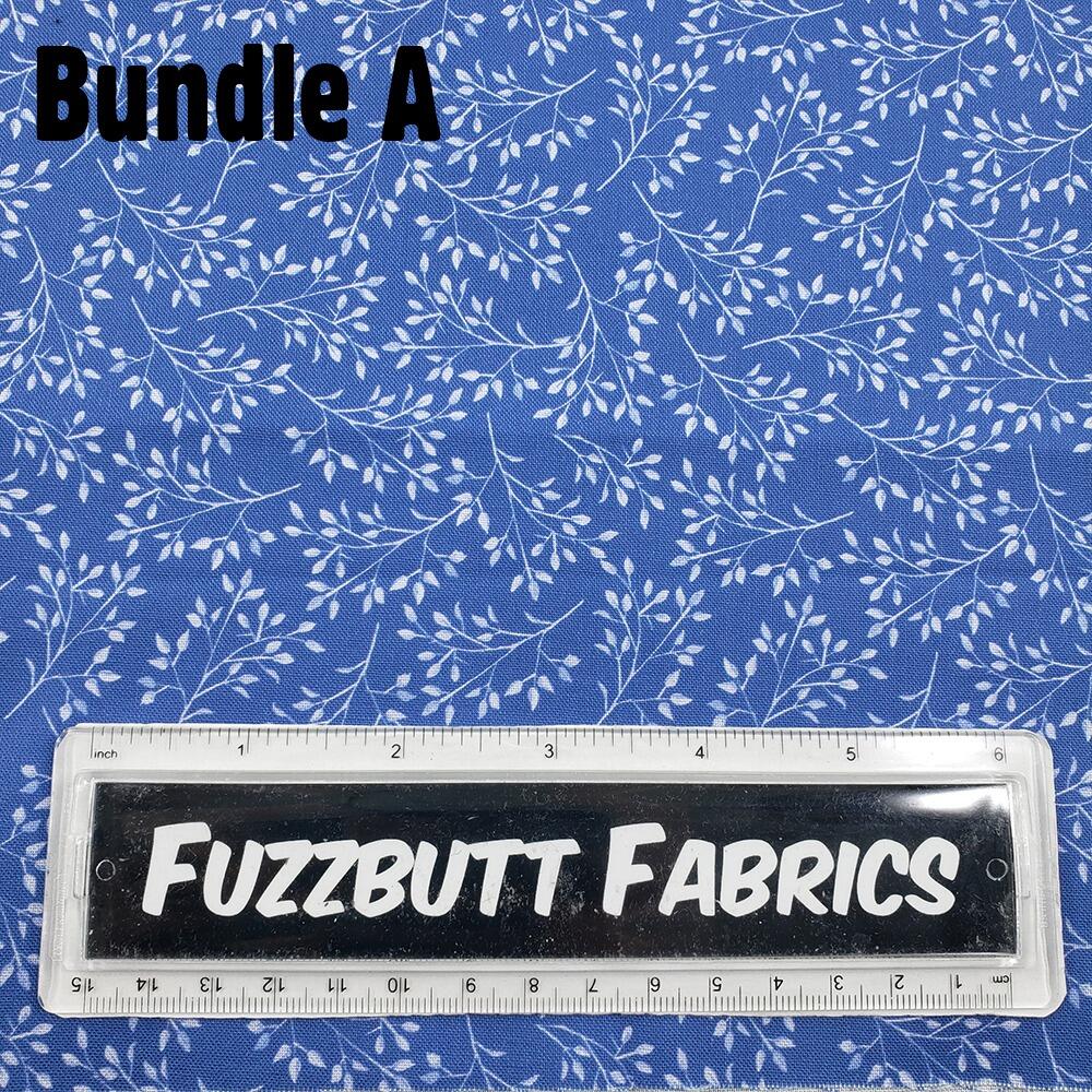 Debbie Shore fabric, bluebell hollow, vintage style floral fabric, bluebells, forest flowers, fat quarter bundles