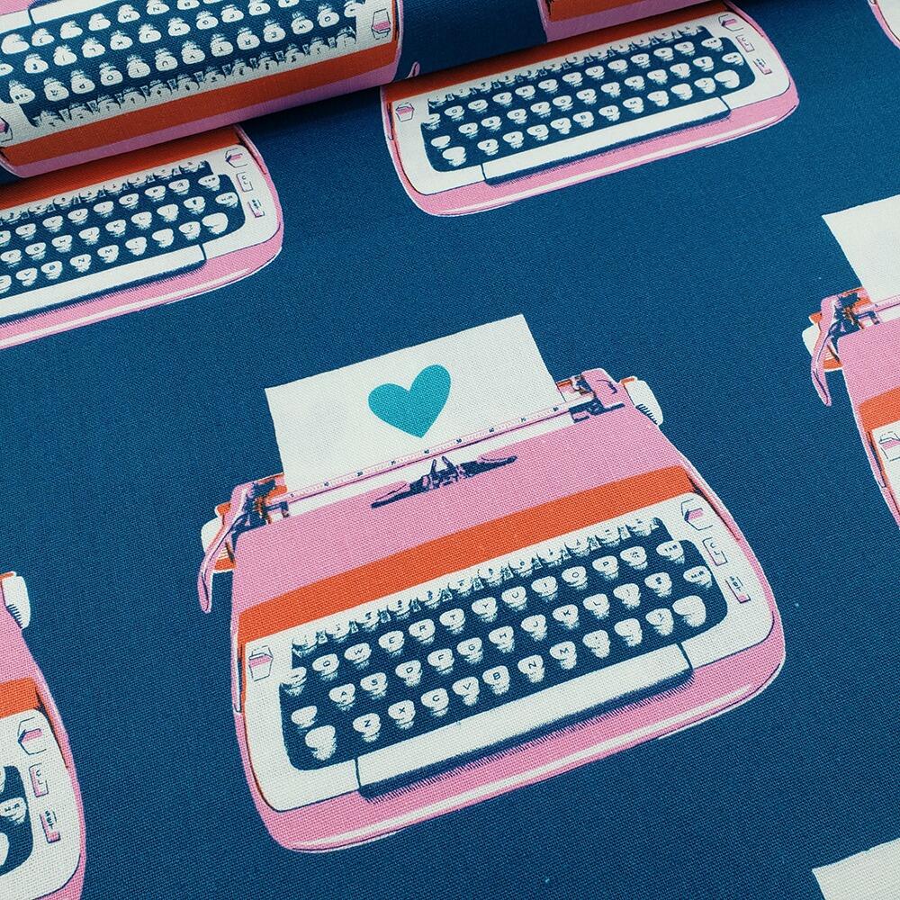 Ruby Star Society typewriters fabric, best day ever