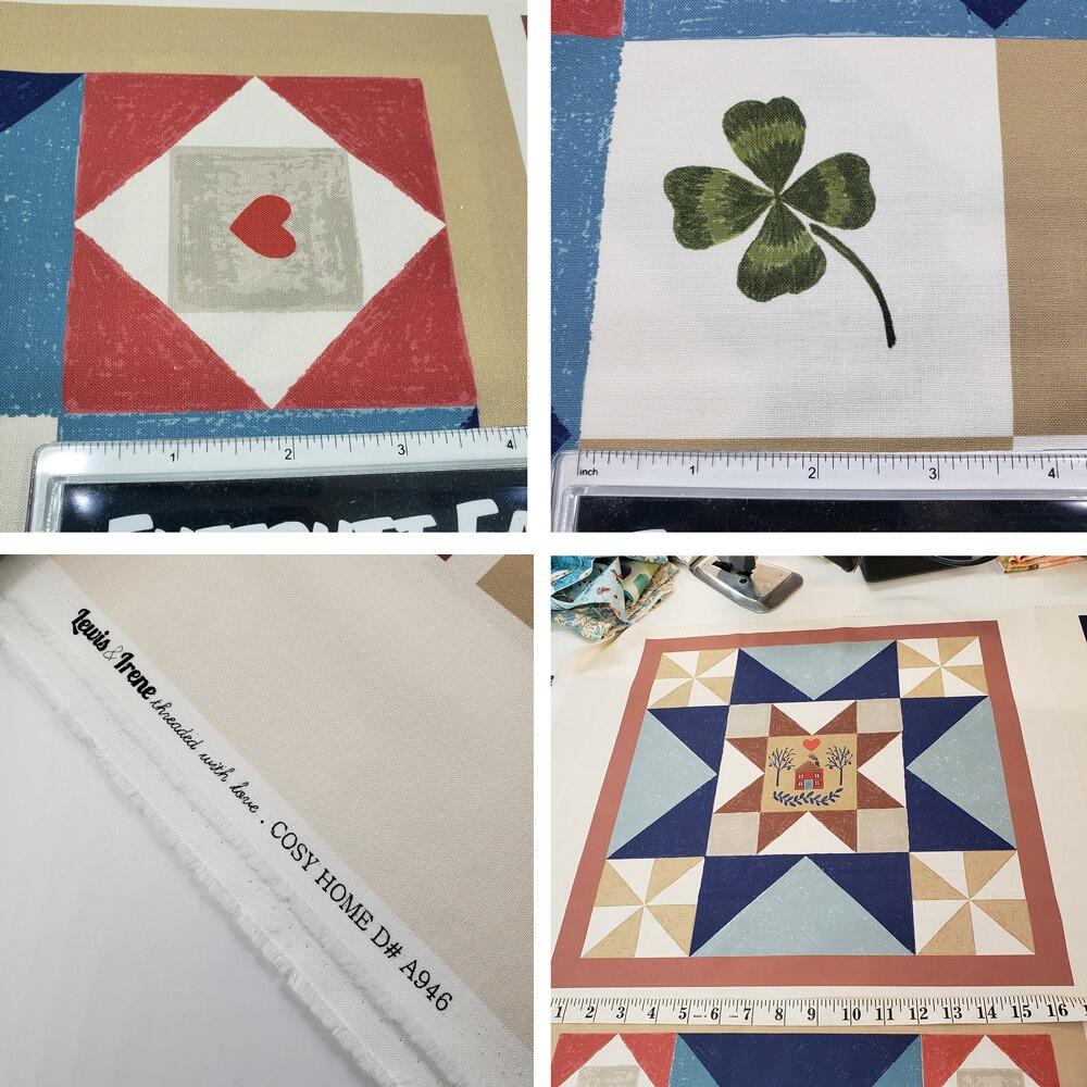 lewis & irene, cottagecore fabric, cosy home, patchwork cheater, whimsy cottage fabric, patchwork panels, easy quilt panel