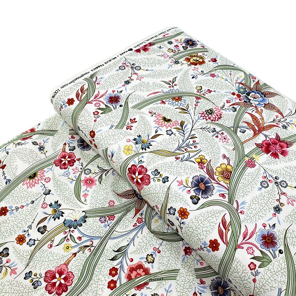 Pressed for time fabric, V&A museum fabric, craft cotton company, V&A fabric, vintage floral fabrics