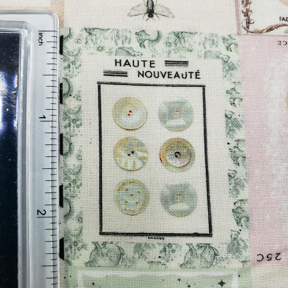 Junk journal fabric, slow stitch fabric, vintage paris, old handwriting, vintage sewing, parisian snippets, blank quilting, sewing themed fabric