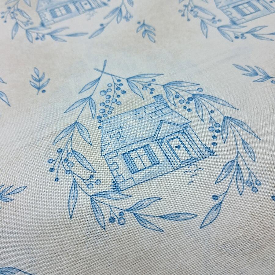 Edyta Sitar, special delivery, fabric quilt labels, slow stitch fussy cutting, junk journal fabric, vintage houses