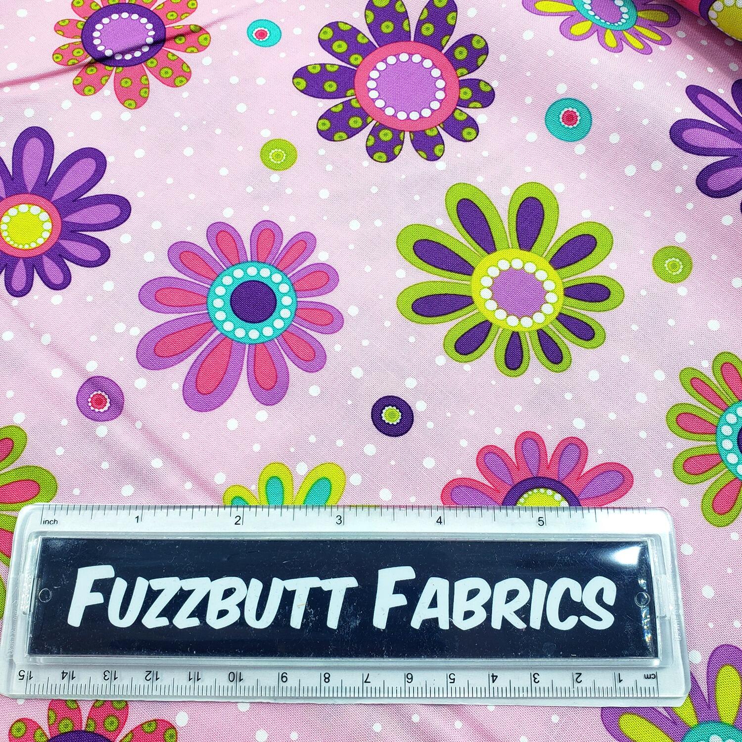 moda, me & my sister, floral fabric, pick me, funky flowers, bright colours, teen quilt