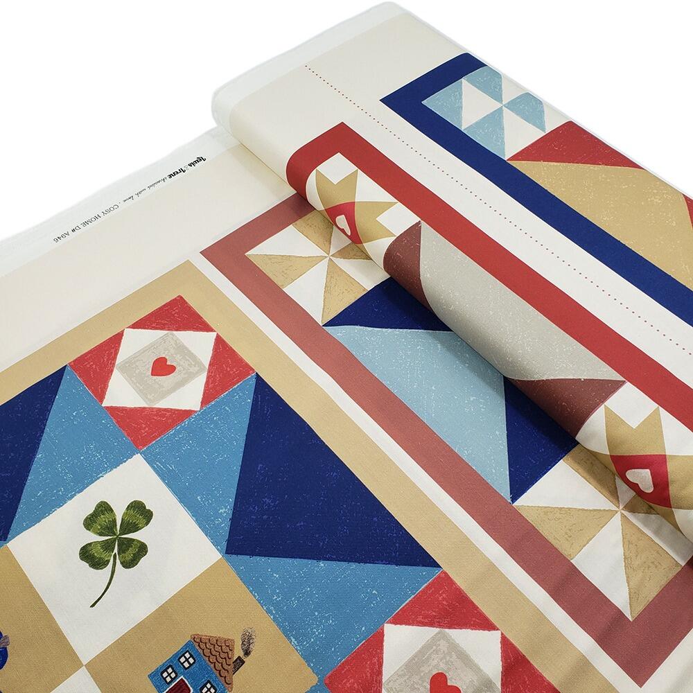 lewis & irene, cottagecore fabric, cosy home, patchwork cheater, whimsy cottage fabric, patchwork panels, easy quilt panel