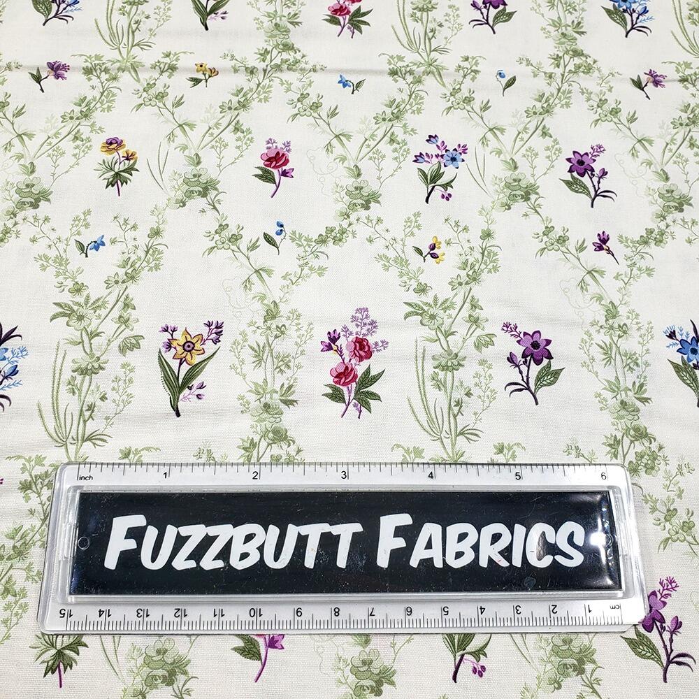 Pressed for time fabric, V&A museum fabric, craft cotton company, V&A fabric, vintage floral fabrics