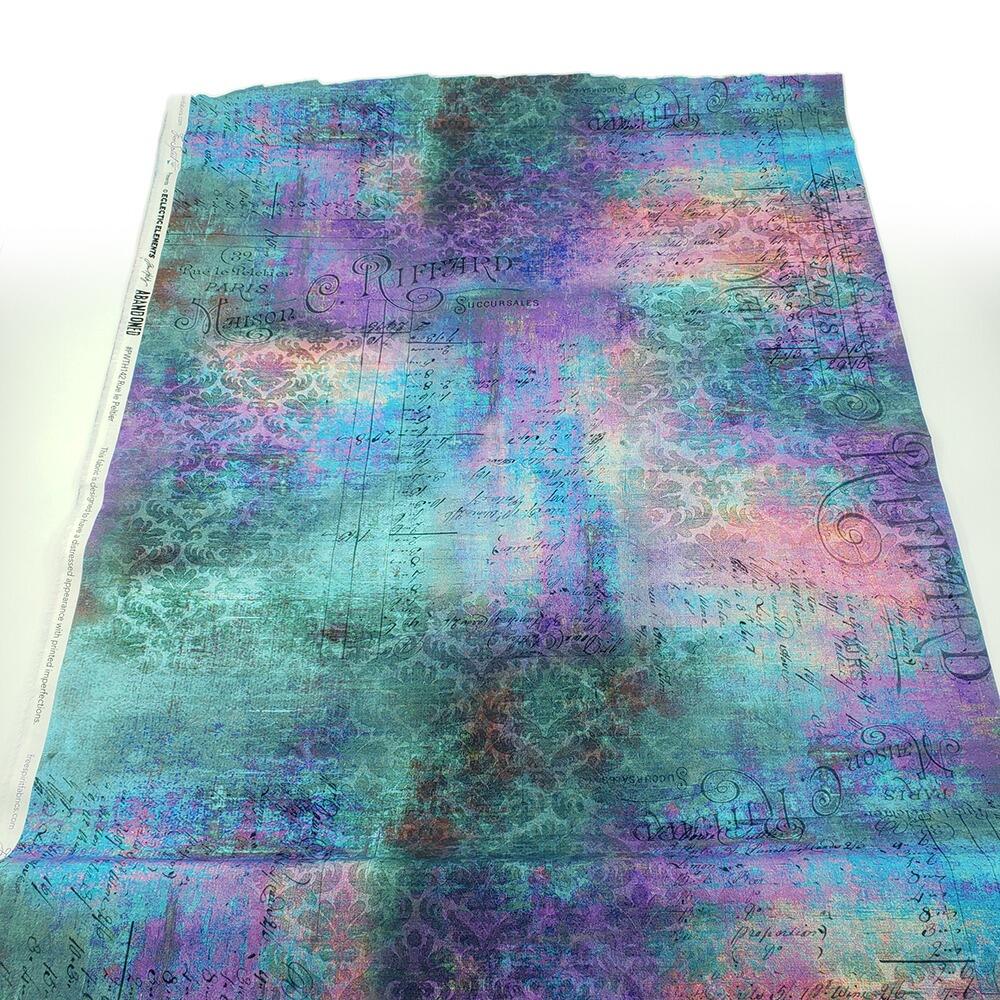 Junk journal & slow stitch fabric - Tim Holtz - Abandoned Rue le Peltier PWTH142