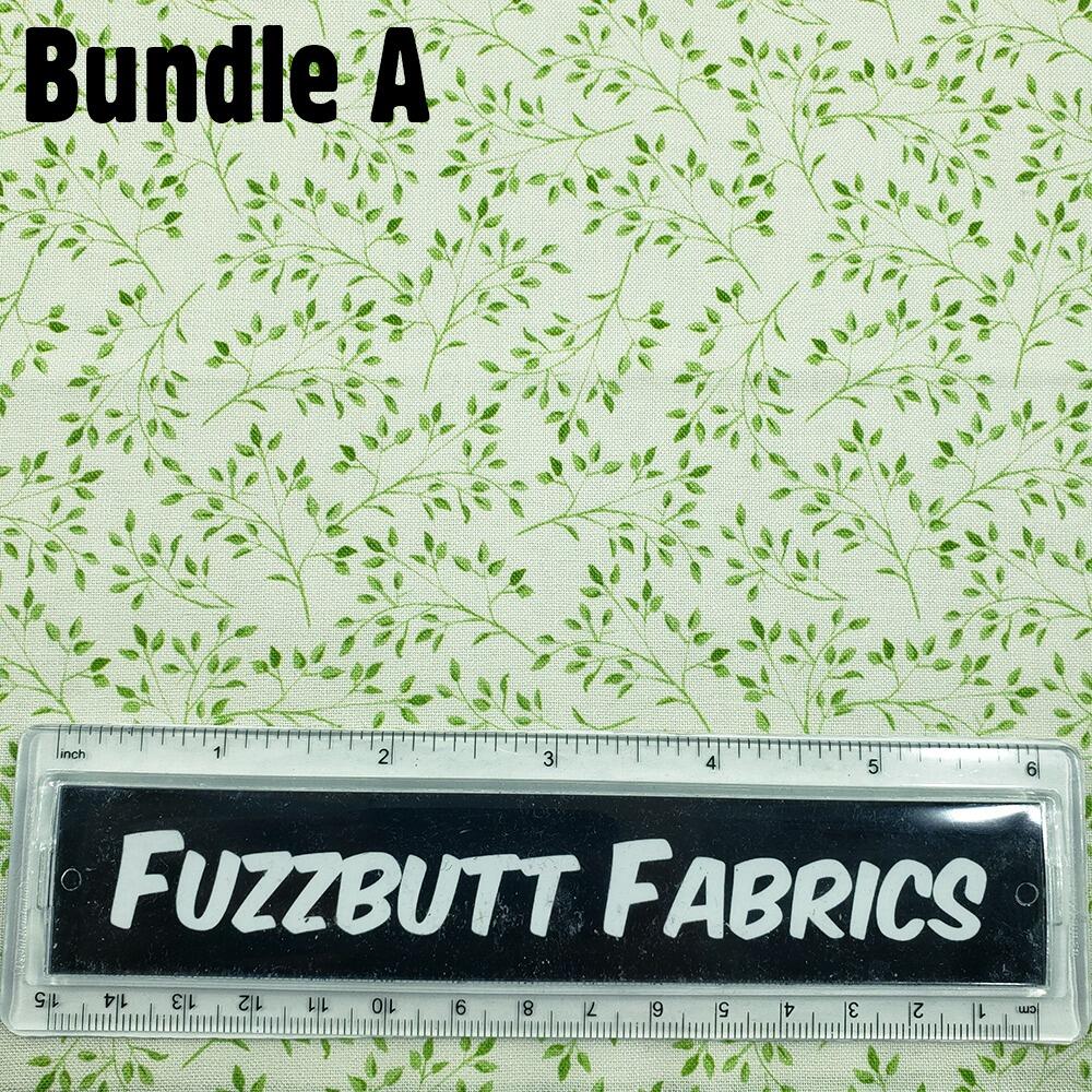 Debbie Shore fabric, bluebell hollow, vintage style floral fabric, bluebells, forest flowers, fat quarter bundles