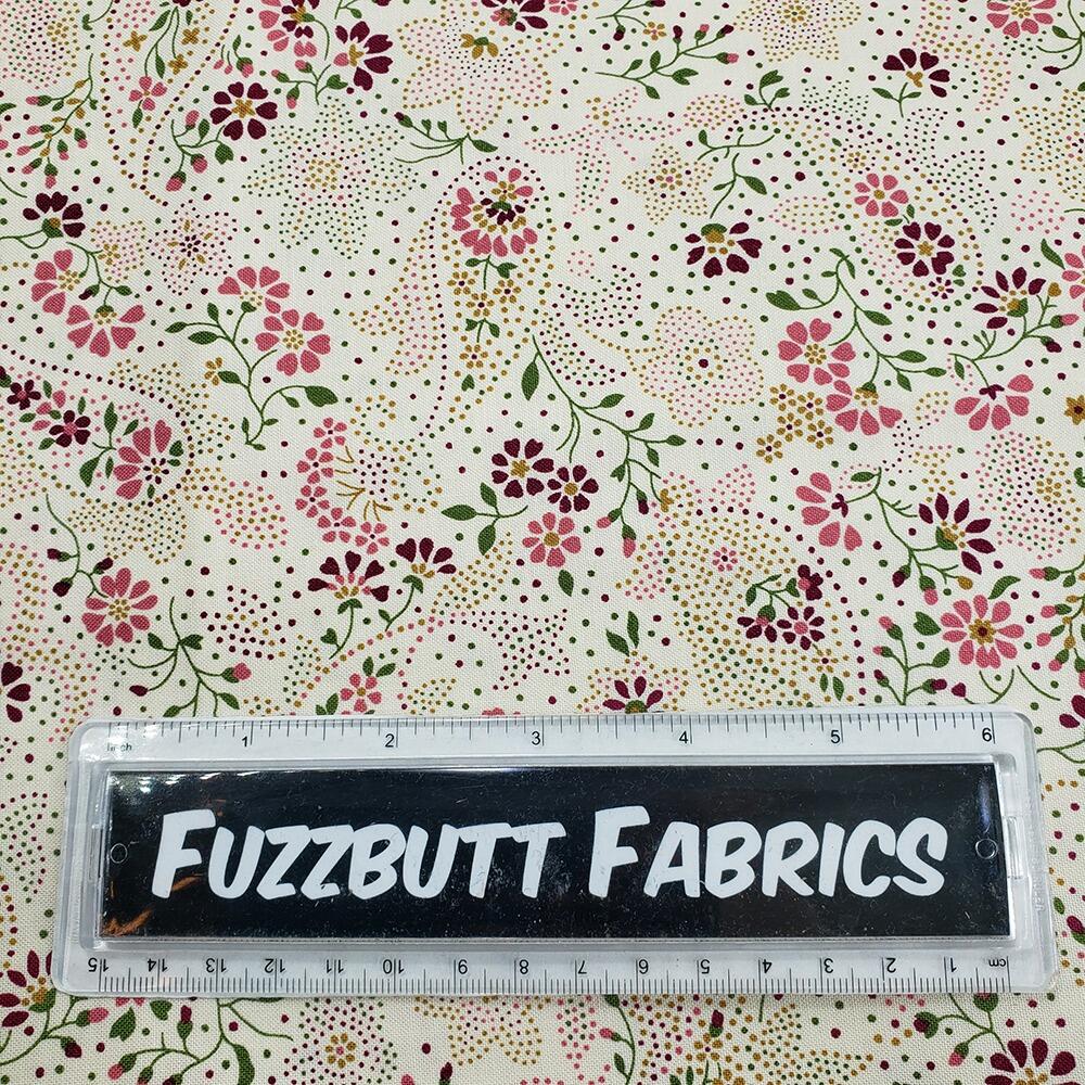 Moda Chelsea Garden, floral fabric, cottagecore, roses, cotton, easy quilting, paisley, vintage florals