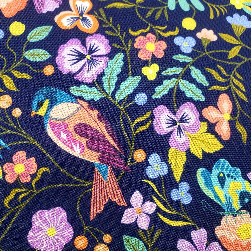 bethan janine, lucky charms, birds and butterflies, butterfly fabric, swallow birds fabric, wildflower fabric
