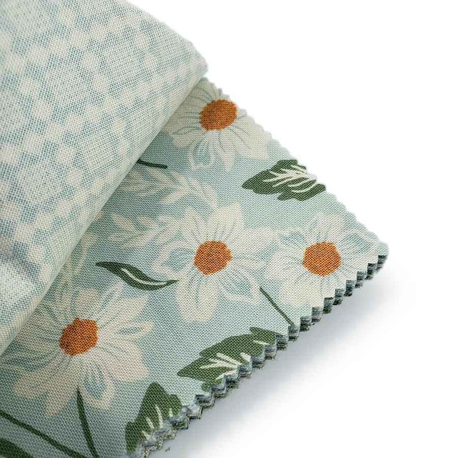 louisa may alcott fabric, rose in bloom, true love, floral fabric squares, moda charm pack, lella boutique, patchwork squares