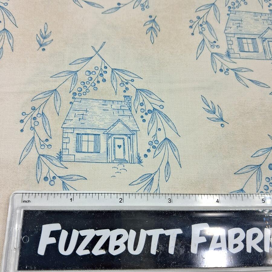 Edyta Sitar, special delivery, fabric quilt labels, slow stitch fussy cutting, junk journal fabric, vintage houses