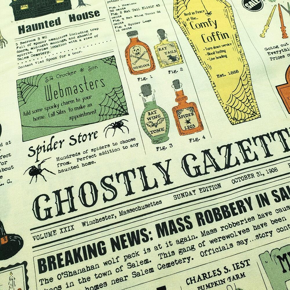vintage halloween, spooky junk journal fabric, home sweet haunt, Stacy Iest Hsu