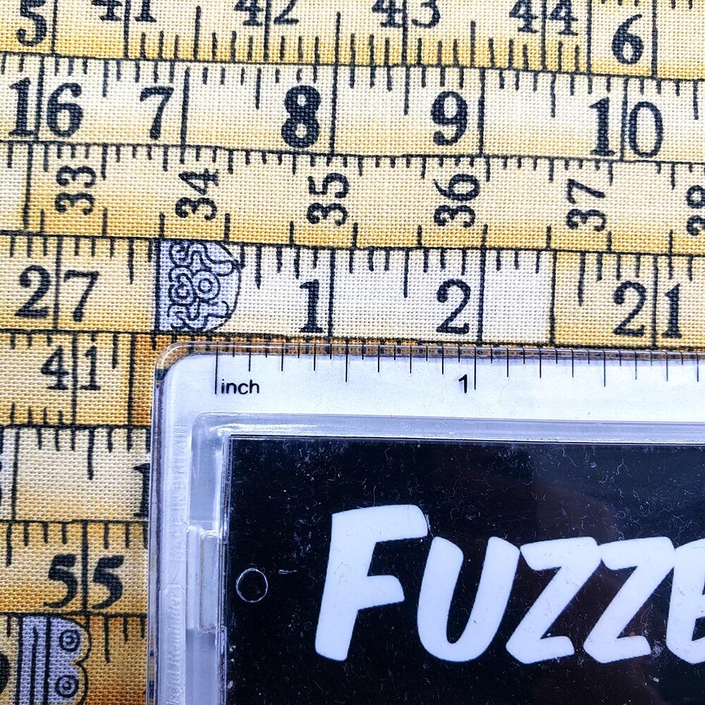 Makower atelier, tape measures fabric, typed sewing words, fashion themed fabric, tailor's fabric