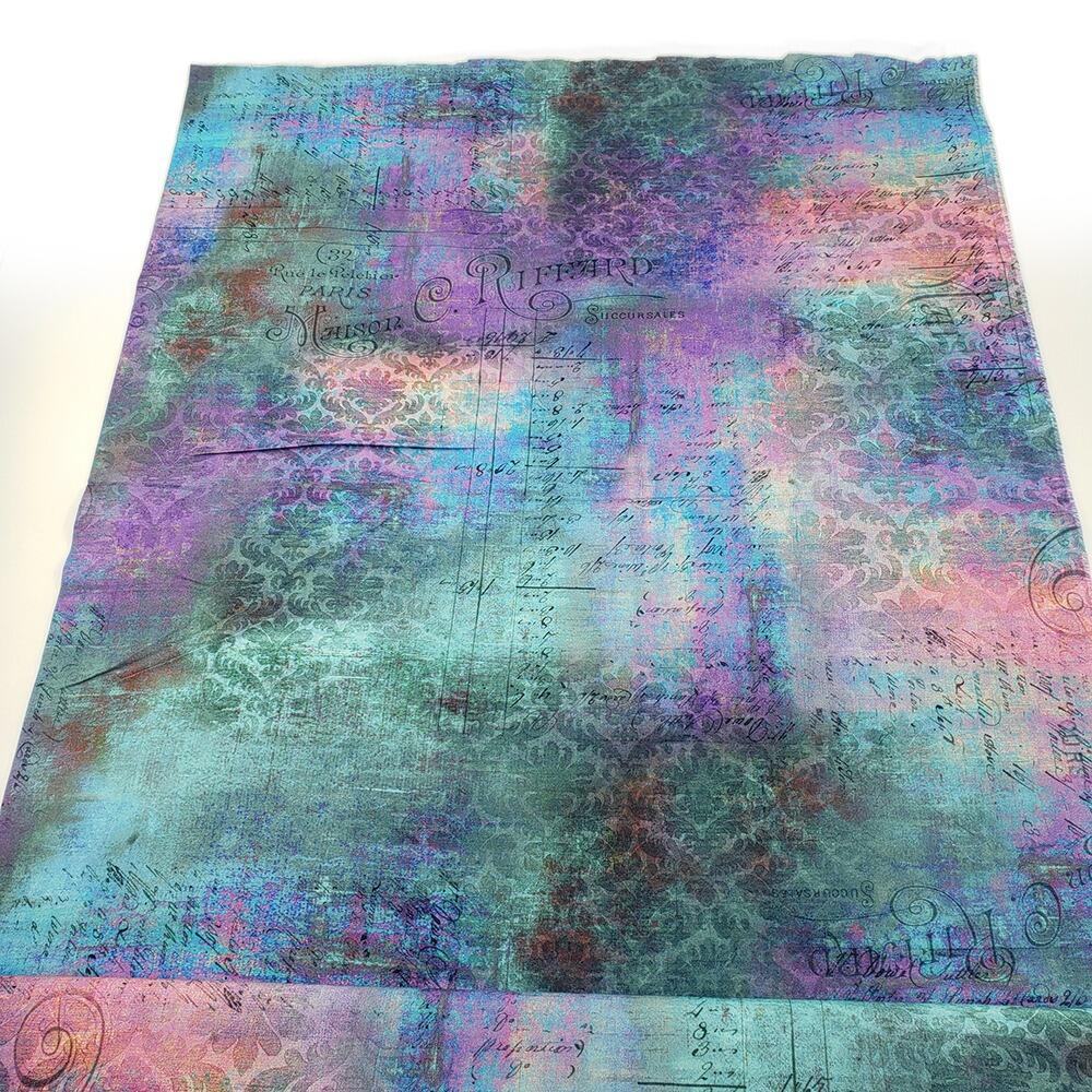 Junk journal & slow stitch fabric - Tim Holtz - Abandoned Rue le Peltier PWTH142