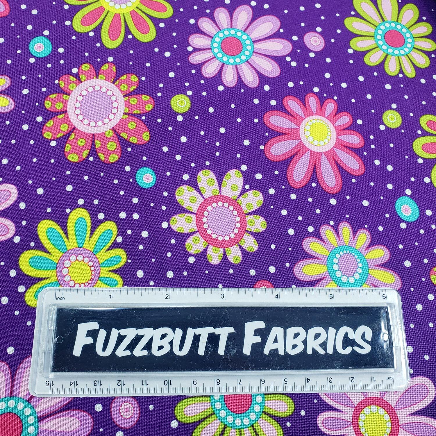 moda, me & my sister, floral fabric, pick me, funky flowers, bright colours, teen quilt