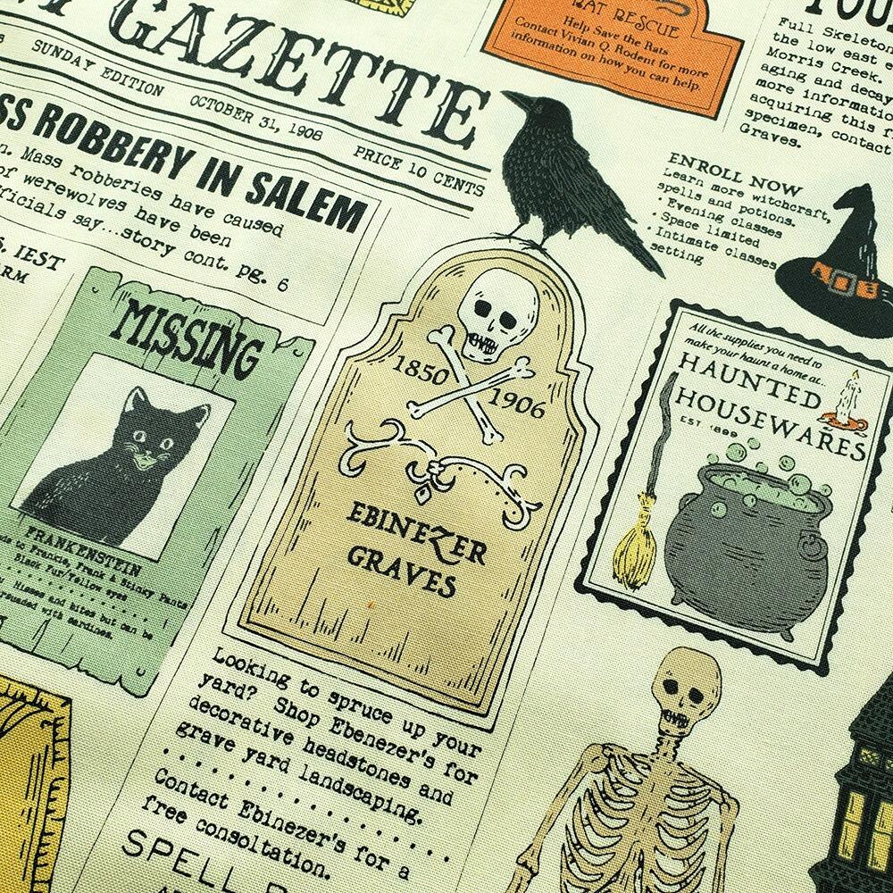 vintage halloween, spooky junk journal fabric, home sweet haunt, Stacy Iest Hsu