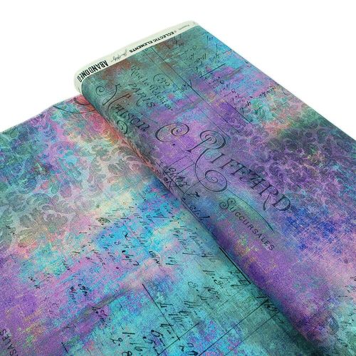 Junk journal & slow stitch fabric - Tim Holtz - Abandoned Rue le Peltier PWTH142