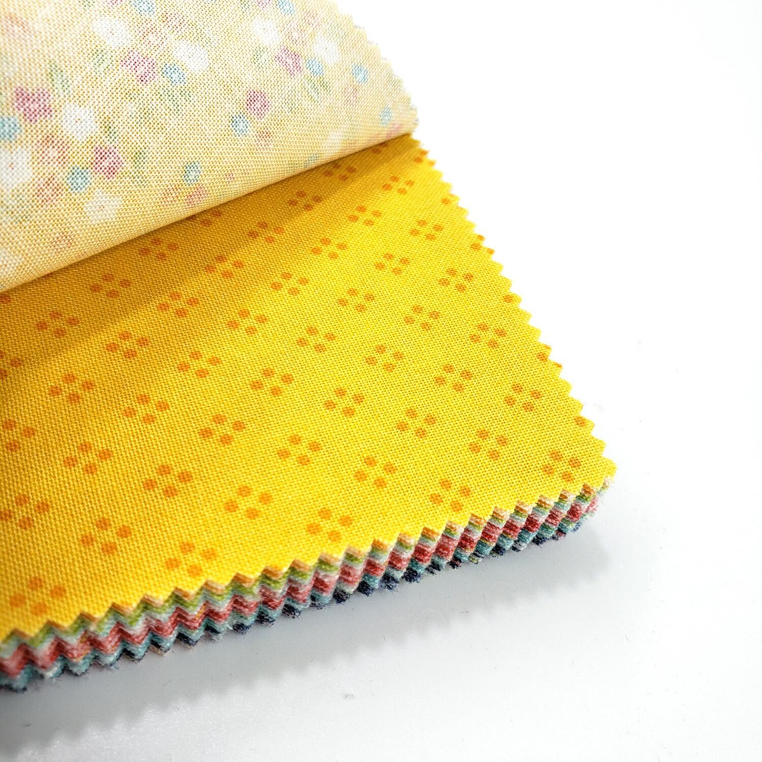 Moda, delightfully yours, sherri & chelsi,charm pack, floral, bright, modern florals, colourful patchwork squares