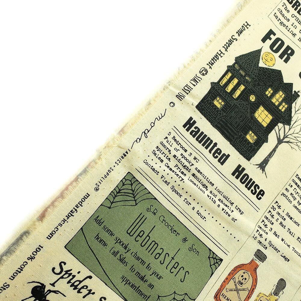 vintage halloween, spooky junk journal fabric, home sweet haunt, Stacy Iest Hsu