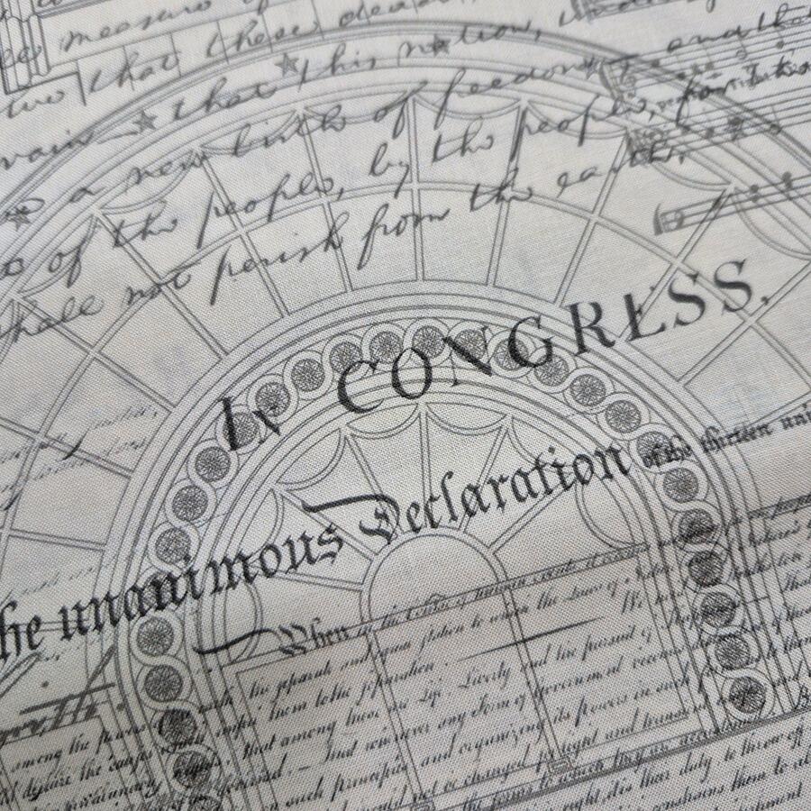 patriotic fabric, americana, the constitution, we the people, 3 sisters, American junk journal fabric, 100% cotton