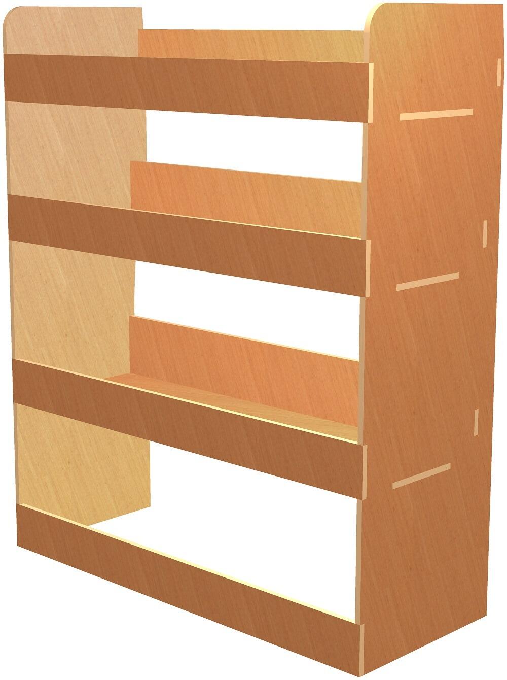 Rear shelving open