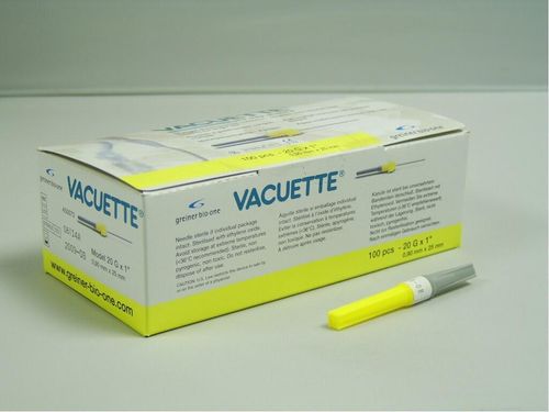 20gx1' Vacuette Ndl M/Sample Pack of 100