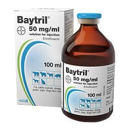 Baytril Injection 50mg/ml 100ml