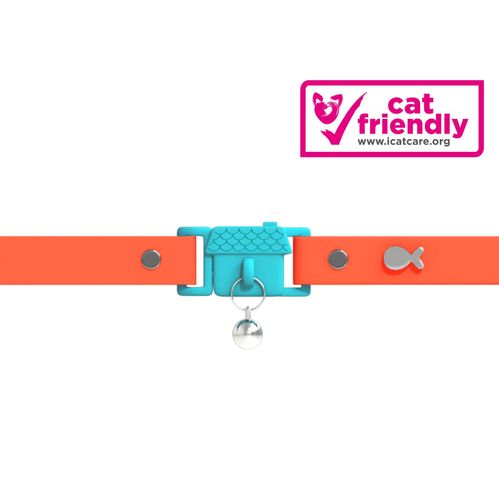 Kittyrama Tangerine Cat Collar Adj EA