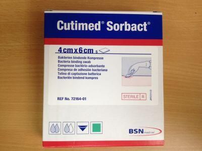 Cutimed Sorbact Swab 4x6cm Pack of 5