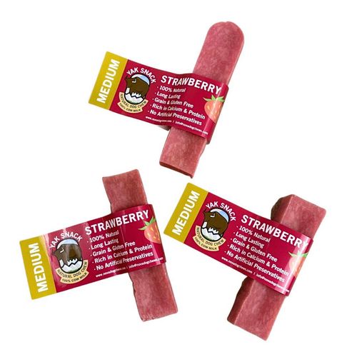 Yak Snack Strawberry Medium EA