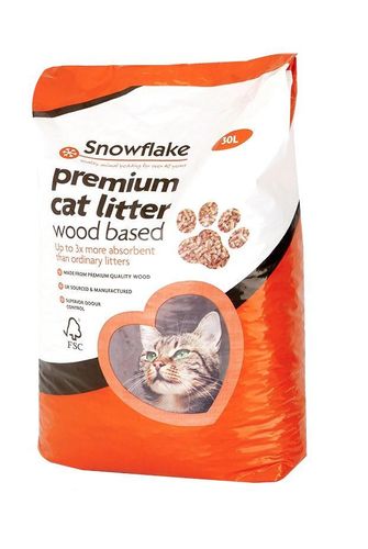 Wood Cat Litter Premium Snowflake